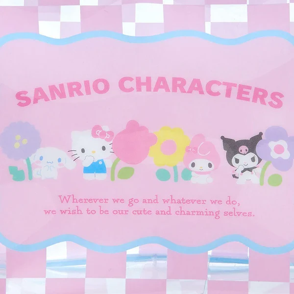 Sanrio Characters Pastel Check Clear Zipper Pouch - Image 3