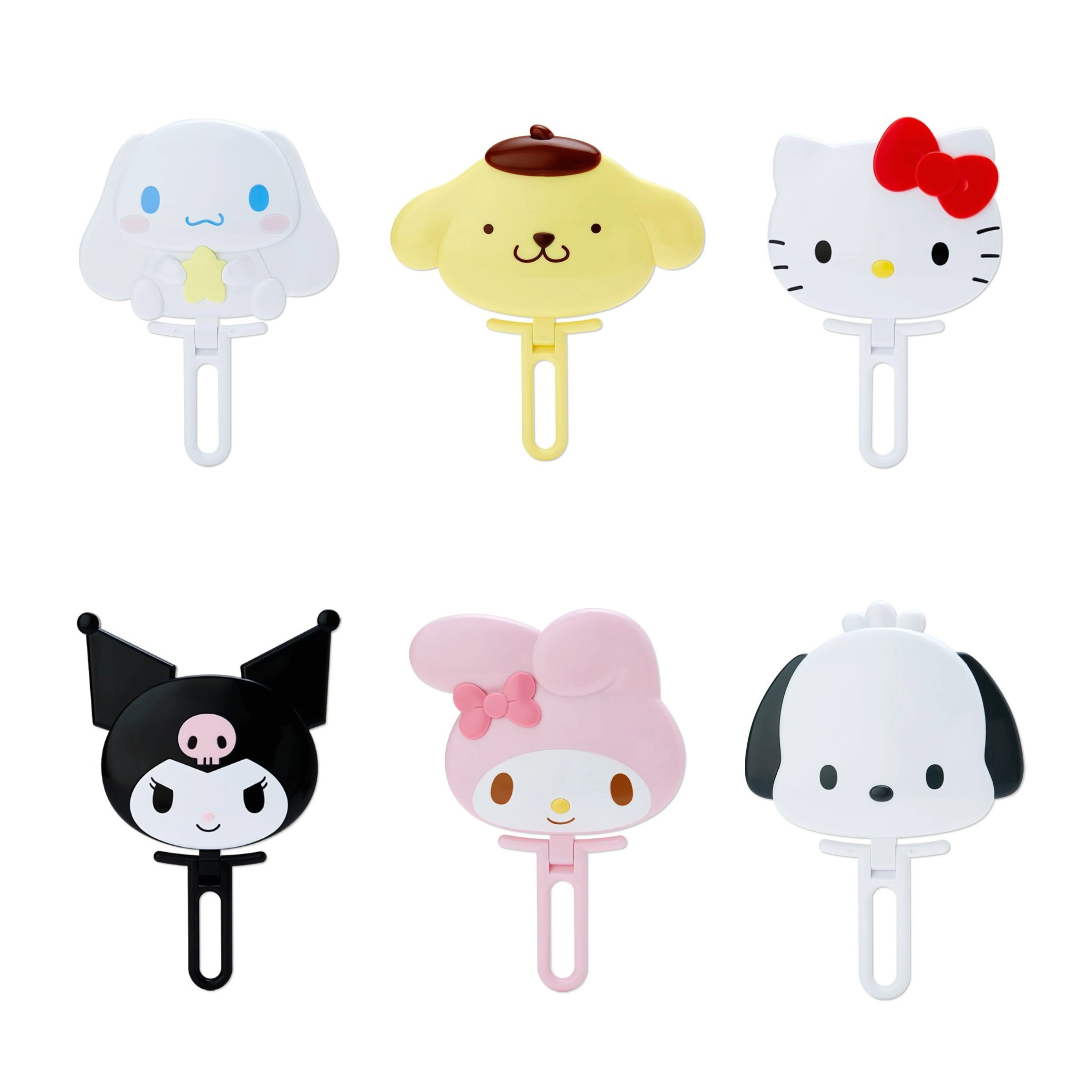 Sanrio Characters Die-cut Folding Mirror