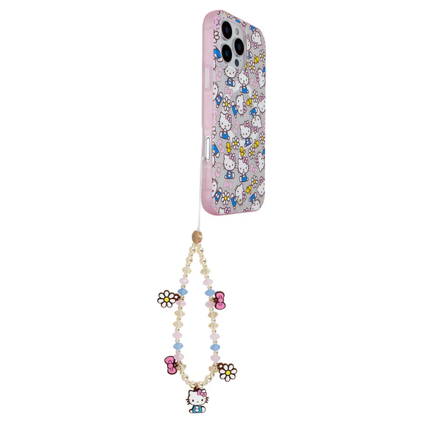 Sonix x Sanrio Hello Kitty Pink Bows Beaded Phone Charm - Image 2