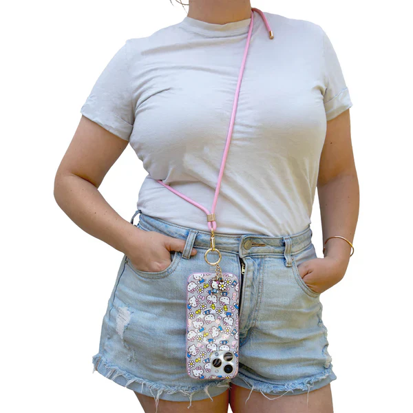 Sonix x Sanrio Hello Kitty Pink Bows Crossbody Phone Strap - Image 6