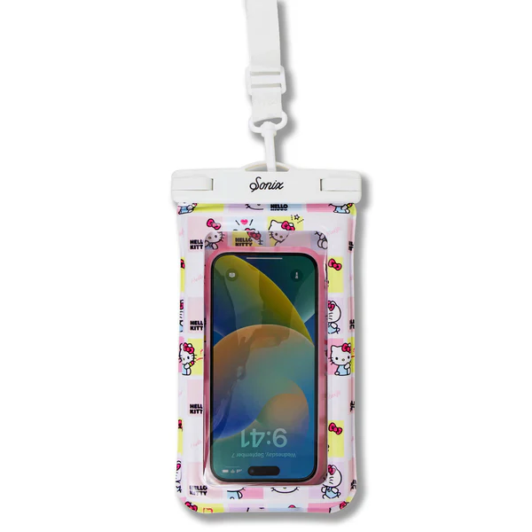 Sonix x Sanrio Waterproof Phone Pouch- Hello Kitty Grid