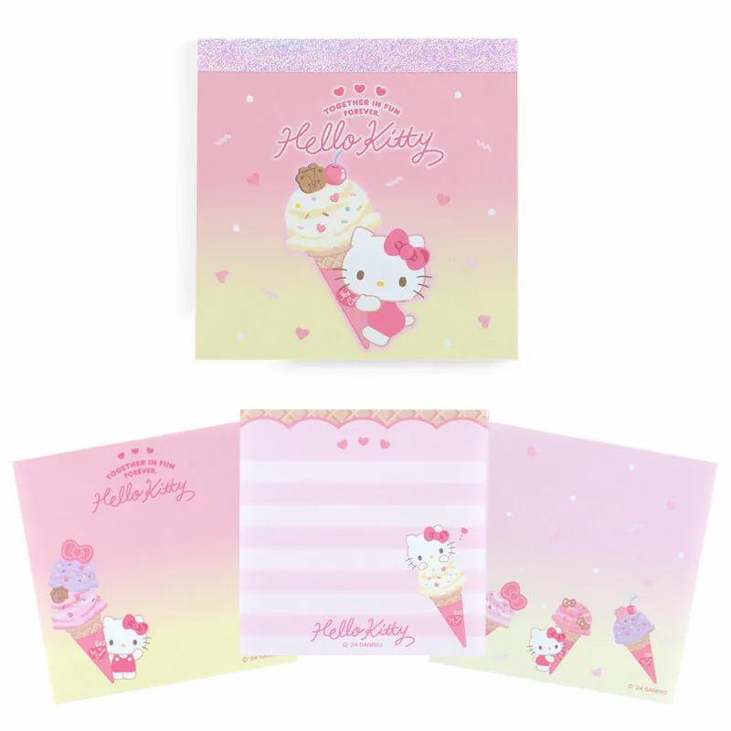Sanrio Characters Ice Cream Square Memo Pad - Image 2