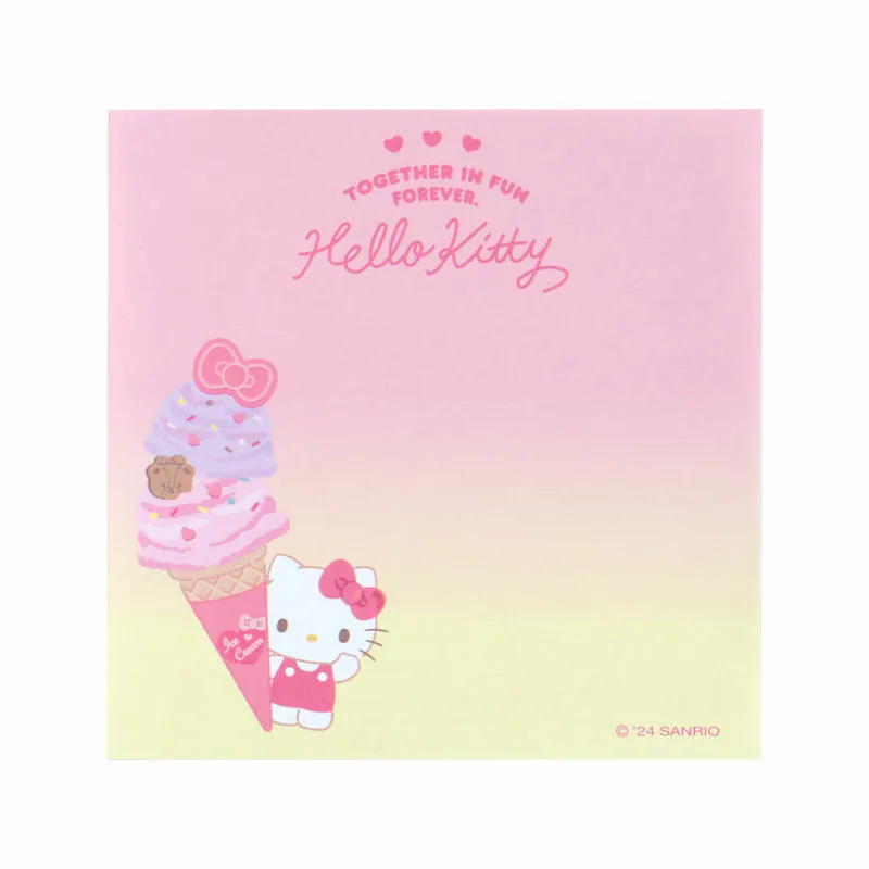 Sanrio Characters Ice Cream Square Memo Pad - Image 4