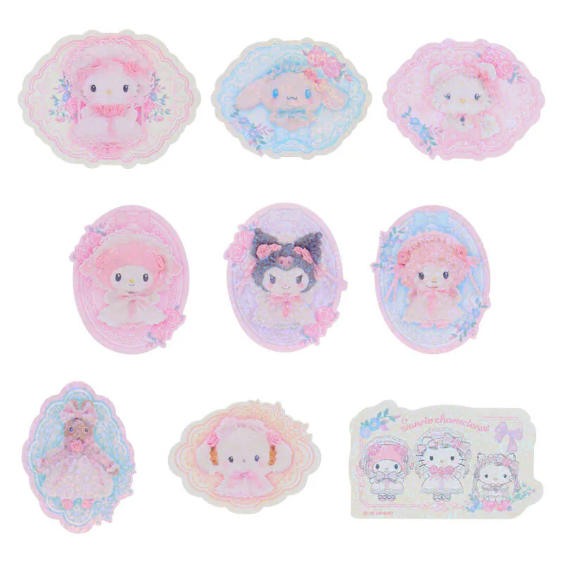 Sanrio Characters Pink Frills & Rose Stickers - Image 2