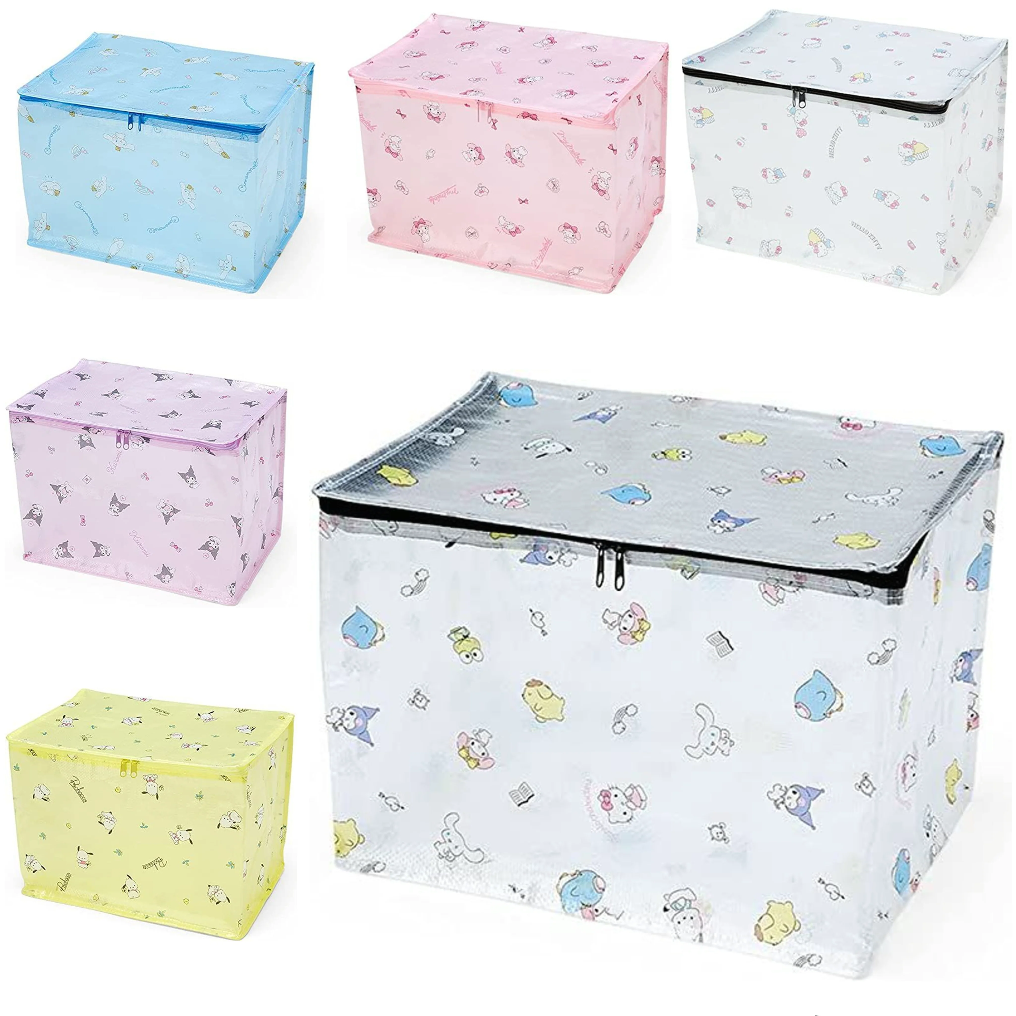 Sanrio Characters Medium Zippered Storage Box