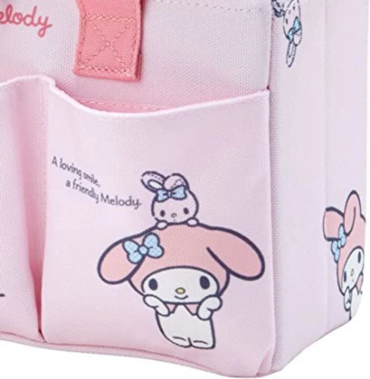 Sanrio Characters Medium Storage Box with Pockets and Handle: - Image 11