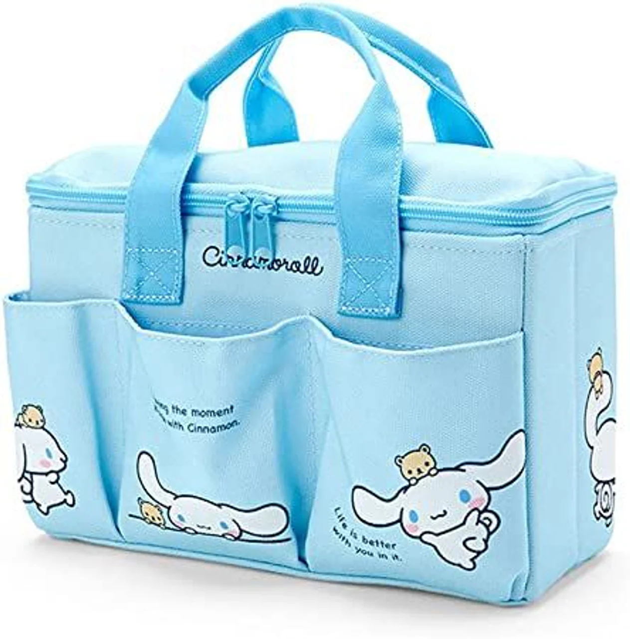 Sanrio Characters Medium Storage Box with Pockets and Handle: - Image 13