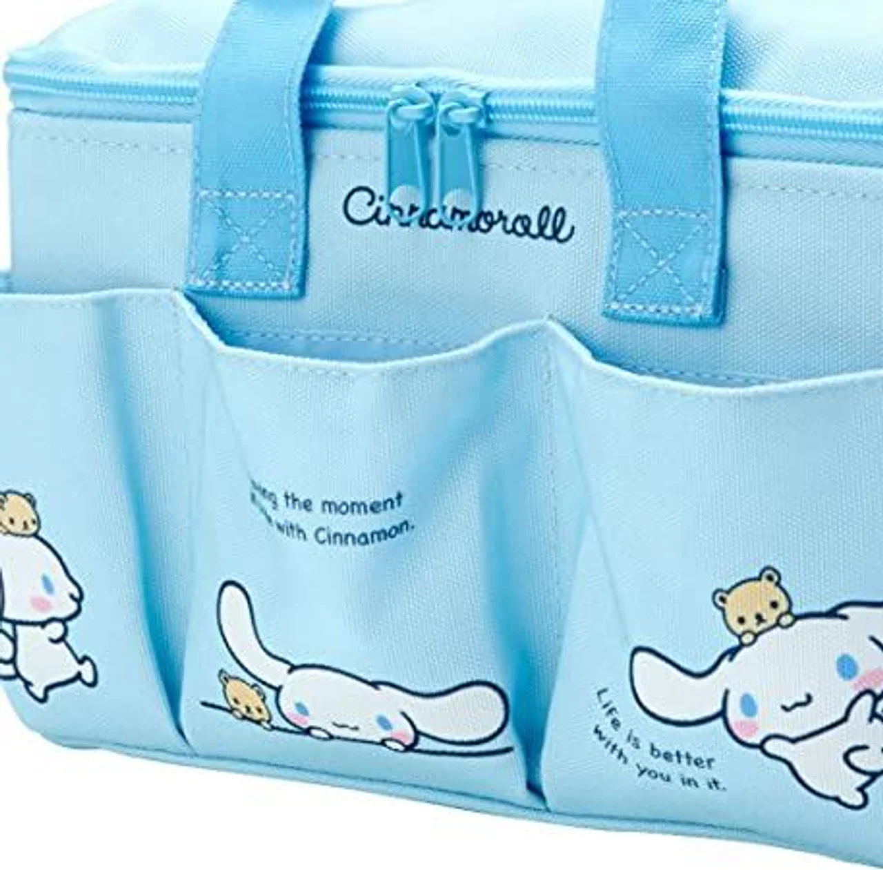Sanrio Characters Medium Storage Box with Pockets and Handle: - Image 17