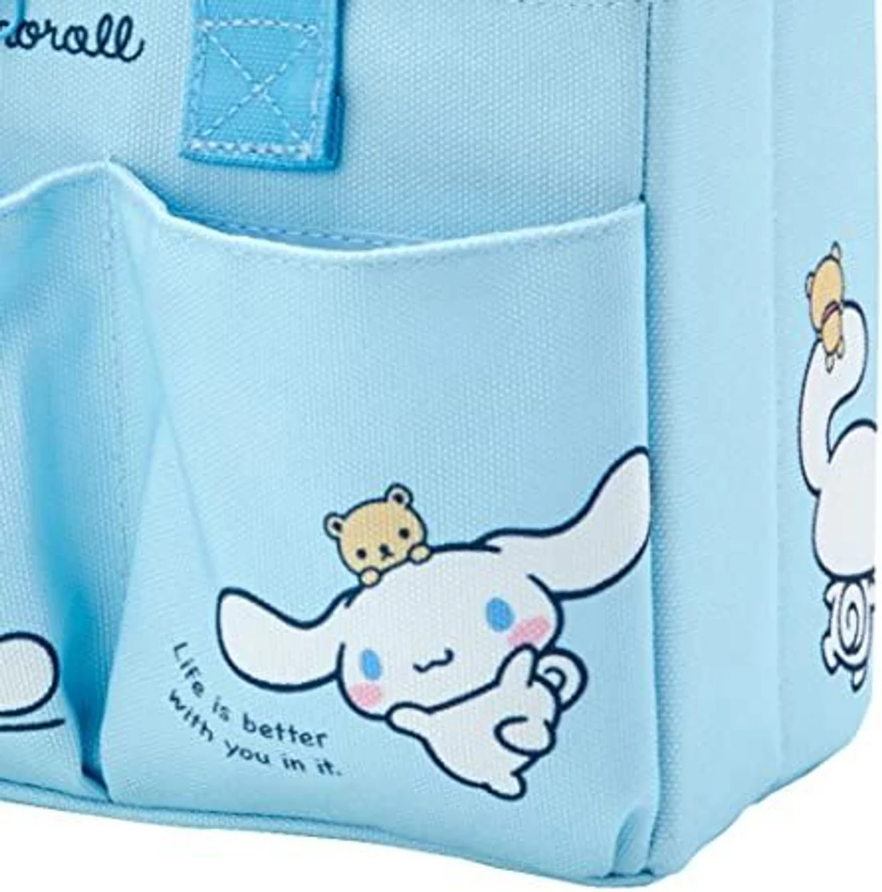 Sanrio Characters Medium Storage Box with Pockets and Handle: - Image 18