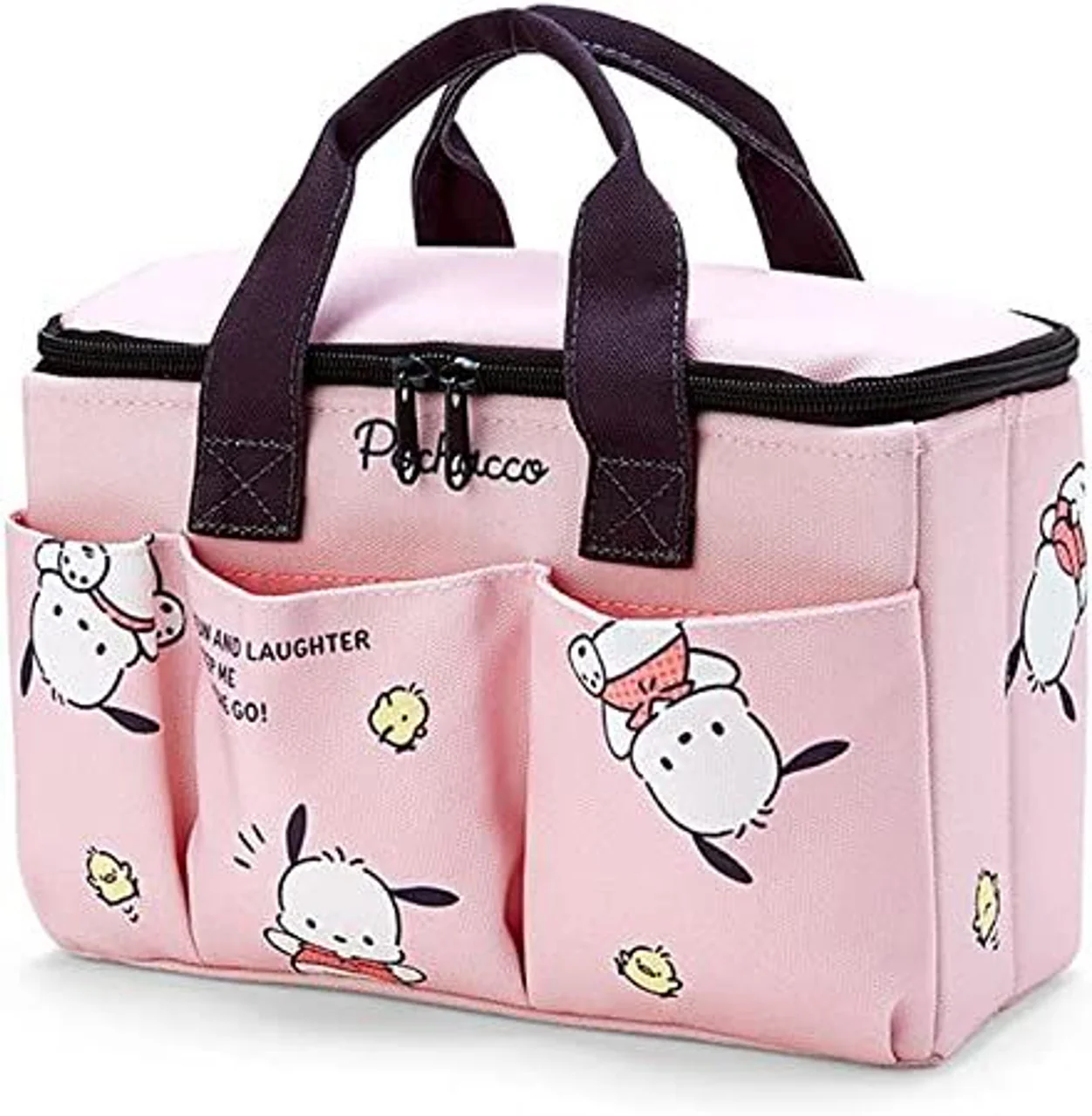Sanrio Characters Medium Storage Box with Pockets and Handle: - Image 24