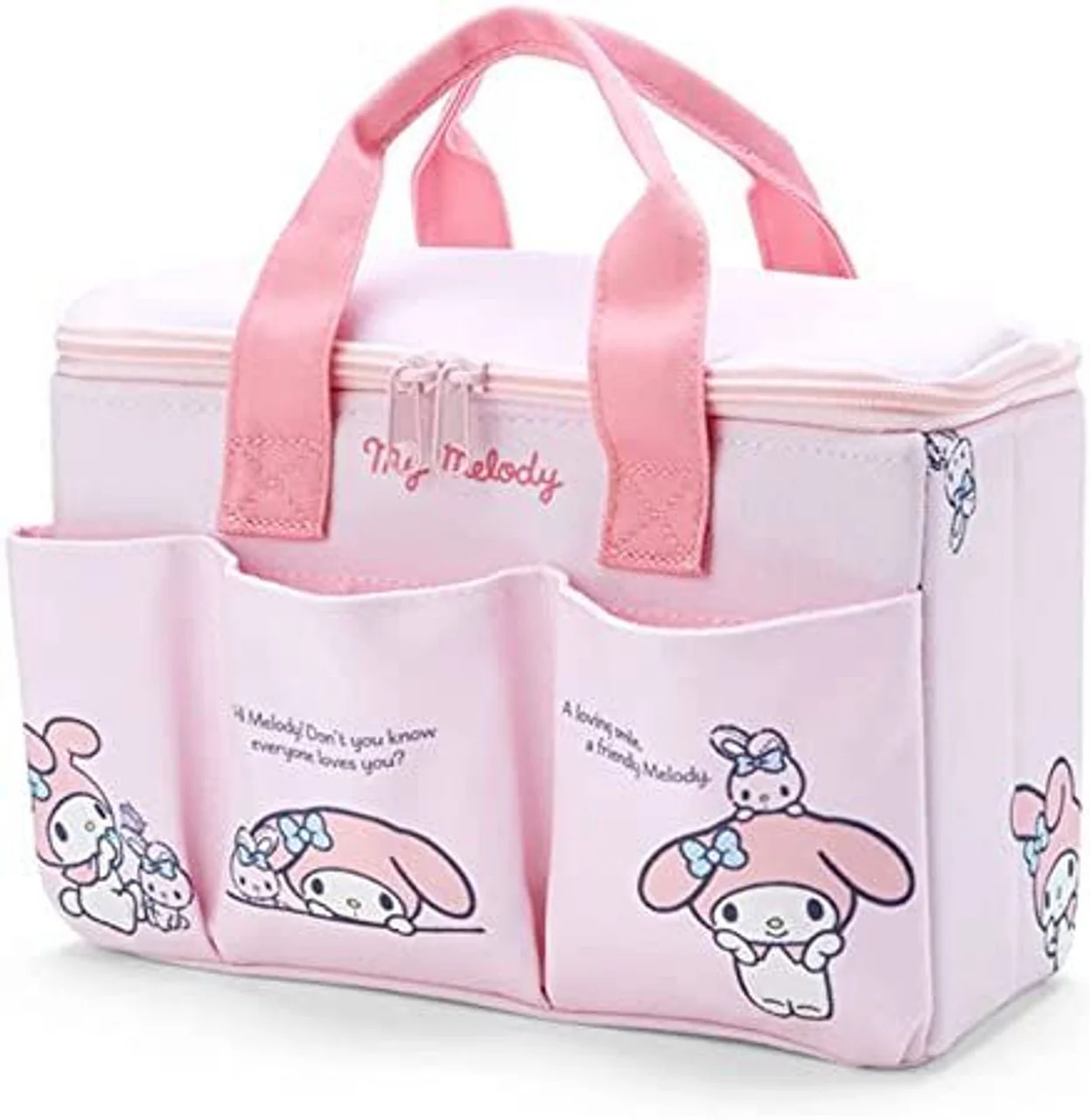 Sanrio Characters Medium Storage Box with Pockets and Handle: - Image 8