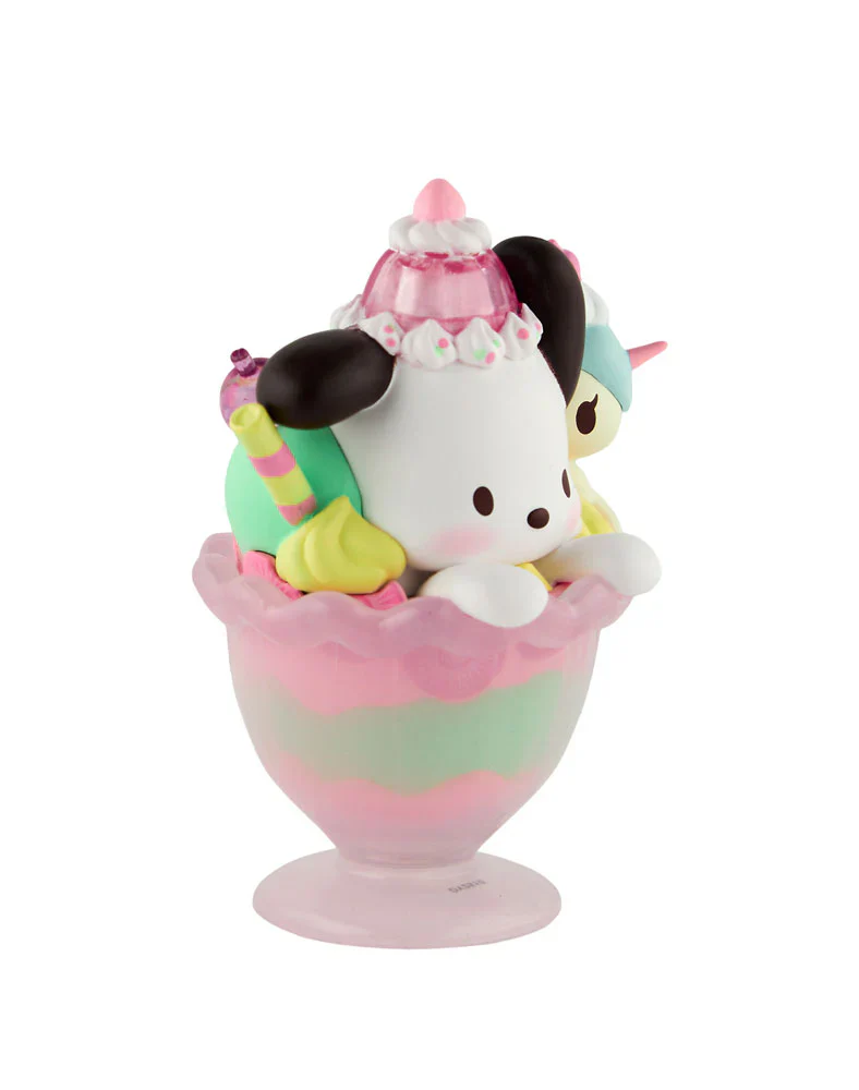 tokidoki x Hello Kitty & Friends Fast Food Pochacco Pink Unicorno Sundae Figurine - Image 4