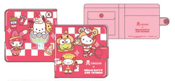 tokidoki x Hello Kitty & Friends Fast Food Vinyl Wallet