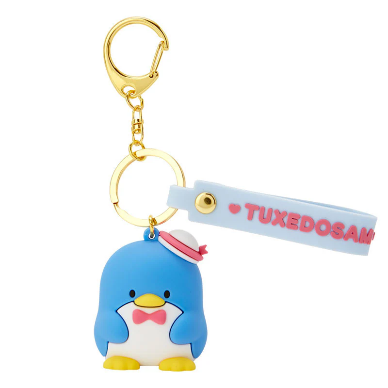 Tuxedo Keyring with Plastic Mascot